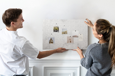 Tableau affichage liège Conception élégante d'espace de bureau en marbre
