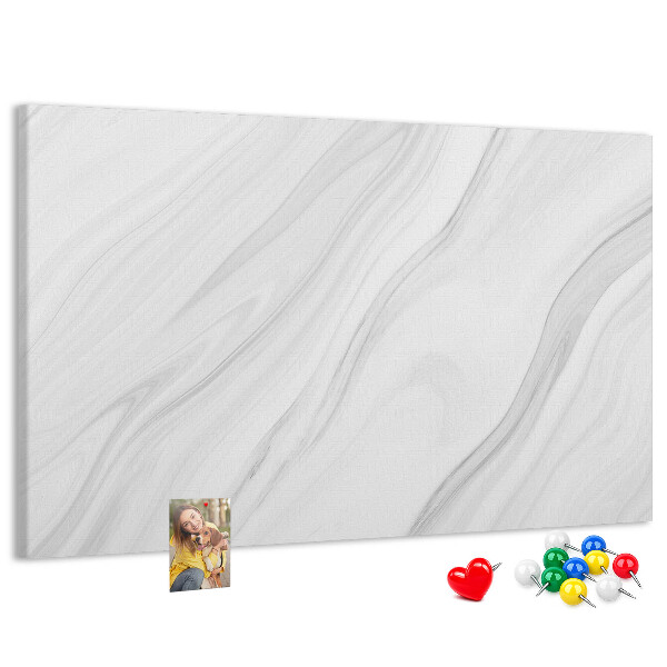 Tableau affichage liège Élégant motif marbré dans des tons de gris