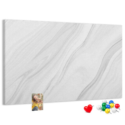 Tableau affichage liège Élégant motif marbré dans des tons de gris