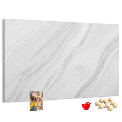 Tableau affichage liège Élégant motif marbré dans des tons de gris