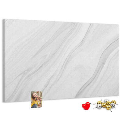 Tableau affichage liège Élégant motif marbré dans des tons de gris