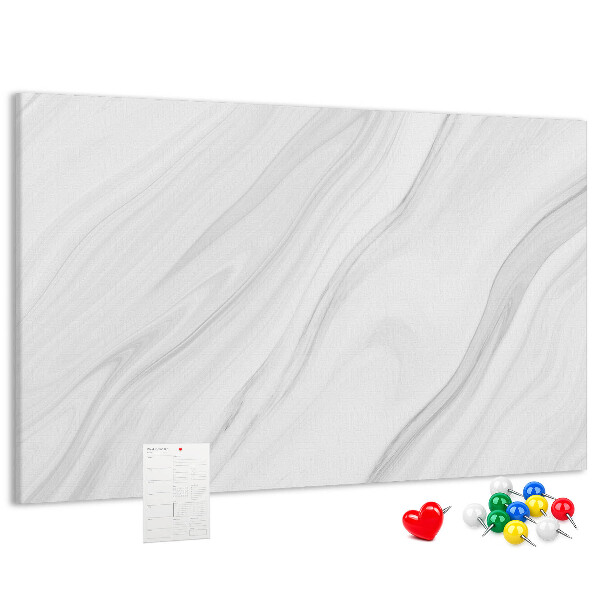 Tableau affichage liège Élégant motif marbré dans des tons de gris