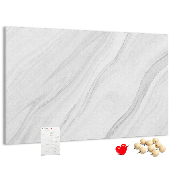 Tableau affichage liège Élégant motif marbré dans des tons de gris