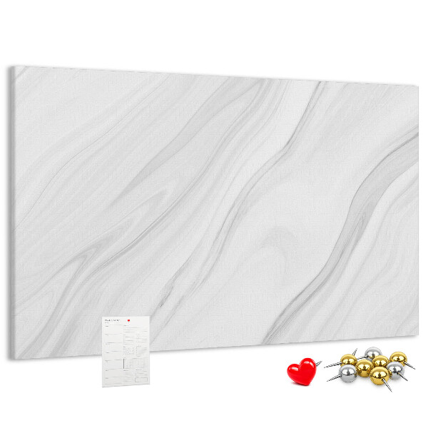Tableau affichage liège Élégant motif marbré dans des tons de gris