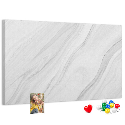 Tableau affichage liège Élégant motif marbré dans des tons de gris
