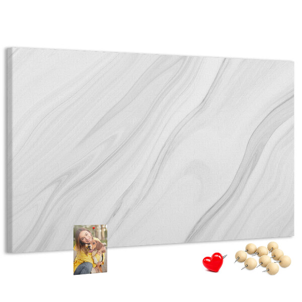 Tableau affichage liège Élégant motif marbré dans des tons de gris