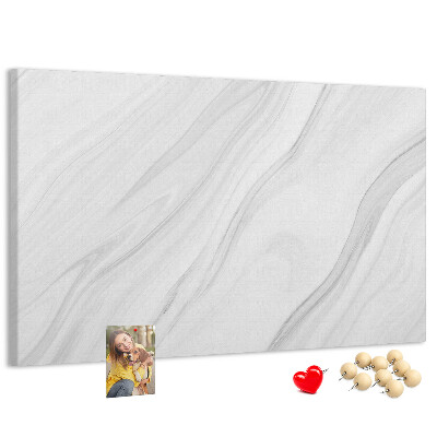 Tableau affichage liège Élégant motif marbré dans des tons de gris
