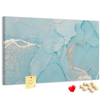 Tableau en liège Motifs de marbre bleu aux veinures délicates