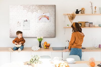 Tableau en liège Un délicat motif de mandala sur un fond clair