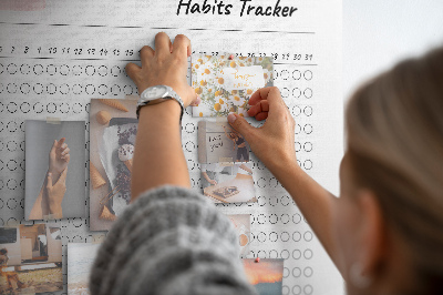 Tableau affichage liège Le suivi des habitudes simplifié