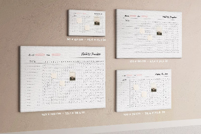 Tableau affichage liège Le suivi des habitudes simplifié