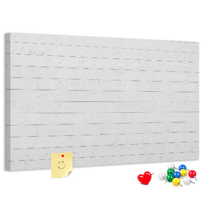 Tableau de liège Tableau en liège blanc de style bois