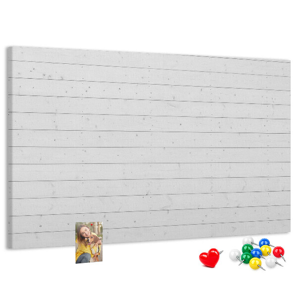 Tableau de liège Tableau en liège blanc de style bois