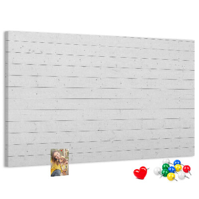 Tableau de liège Tableau en liège blanc de style bois