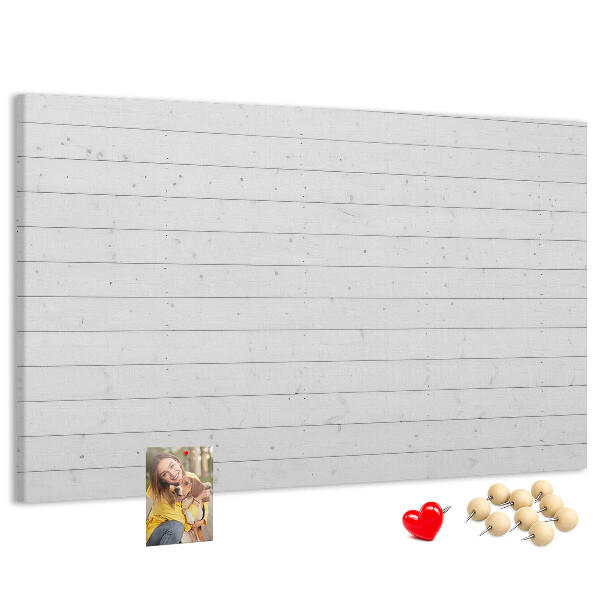 Tableau de liège Tableau en liège blanc de style bois