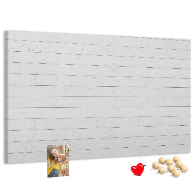 Tableau de liège Tableau en liège blanc de style bois