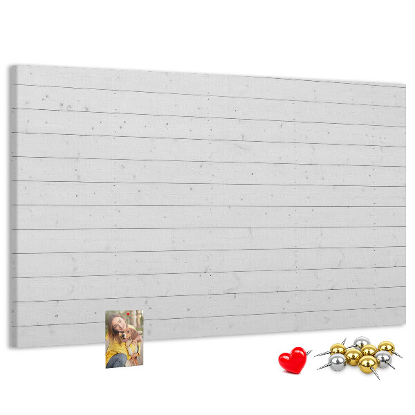 Tableau de liège Tableau en liège blanc de style bois