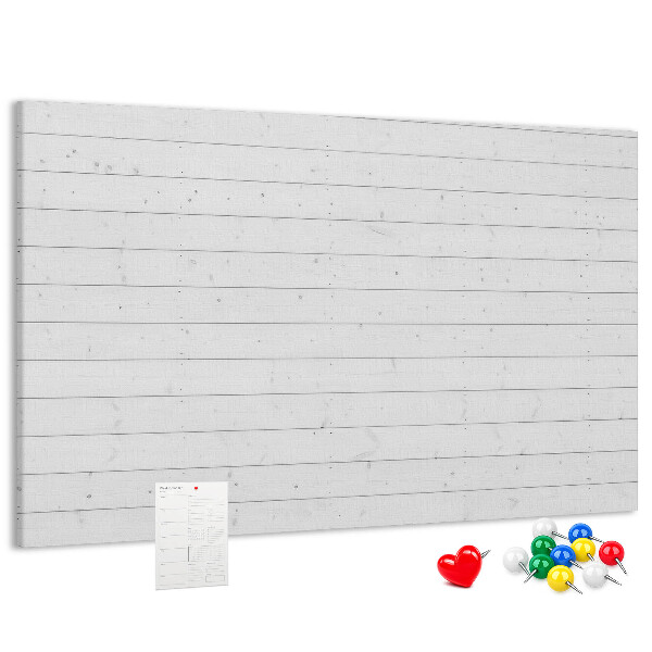 Tableau de liège Tableau en liège blanc de style bois