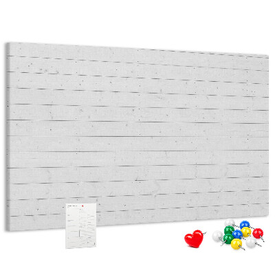 Tableau de liège Tableau en liège blanc de style bois
