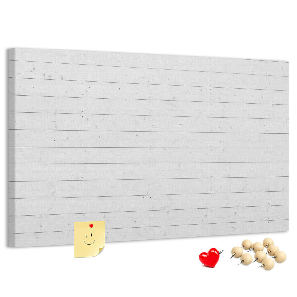 Tableau de liège Tableau en liège blanc de style bois