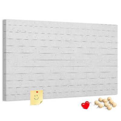 Tableau de liège Tableau en liège blanc de style bois