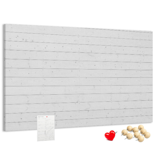 Tableau de liège Tableau en liège blanc de style bois