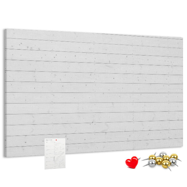 Tableau de liège Tableau en liège blanc de style bois
