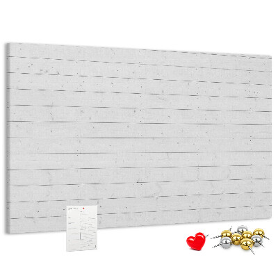 Tableau de liège Tableau en liège blanc de style bois