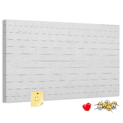 Tableau de liège Tableau en liège blanc de style bois