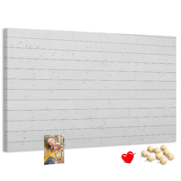 Tableau de liège Tableau en liège blanc de style bois