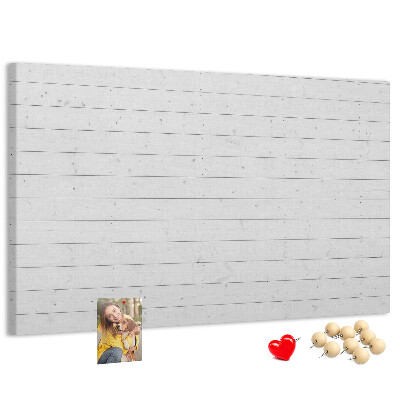 Tableau de liège Tableau en liège blanc de style bois