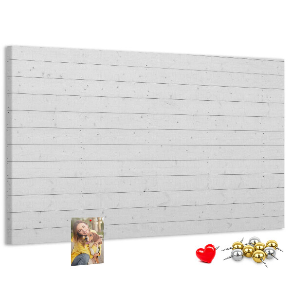 Tableau de liège Tableau en liège blanc de style bois