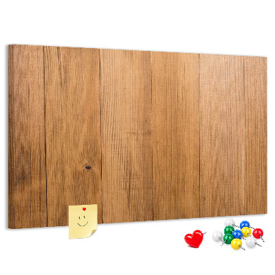 Tableau en liège planche en bois avec des épingles colorées