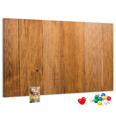 Tableau en liège planche en bois avec des épingles colorées