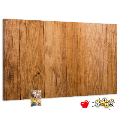 Tableau en liège planche en bois avec des épingles colorées