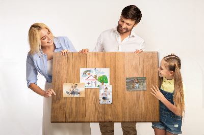 Tableau en liège planche en bois avec des épingles colorées