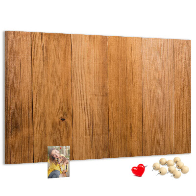 Tableau en liège planche en bois avec des épingles colorées