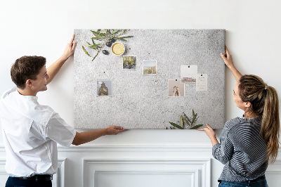 Tableau de liège Des accents naturels sur un fond gris