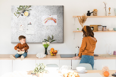 Tableau de liège Des accents naturels sur un fond gris