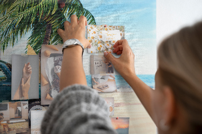 Tableau de liège Un voyage de vacances au bord de la mer en voiture