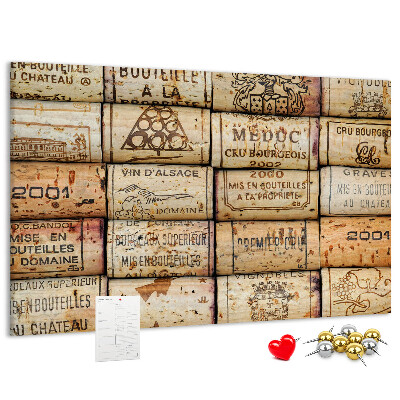 Tableau affichage liège Bouchons de vin de formes variées