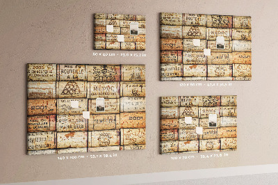 Tableau affichage liège Bouchons de vin de formes variées