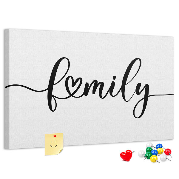 Tableau en liège Liens familiaux dans un style élégant