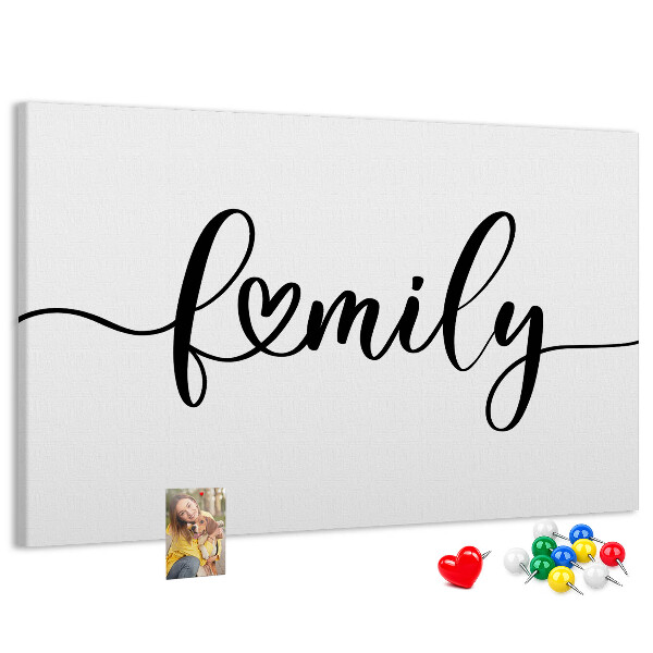 Tableau en liège Liens familiaux dans un style élégant