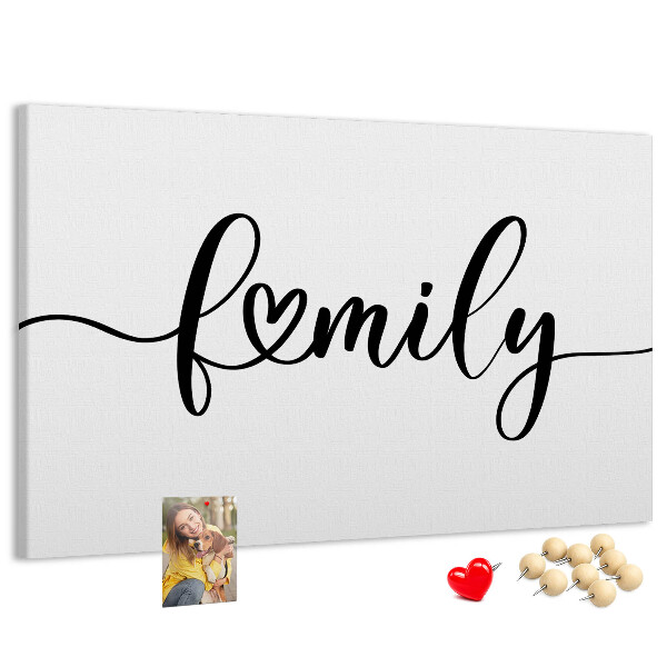 Tableau en liège Liens familiaux dans un style élégant