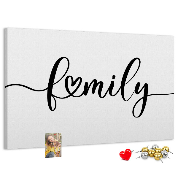 Tableau en liège Liens familiaux dans un style élégant