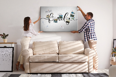 Tableau en liège Liens familiaux dans un style élégant