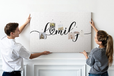 Tableau en liège Liens familiaux dans un style élégant