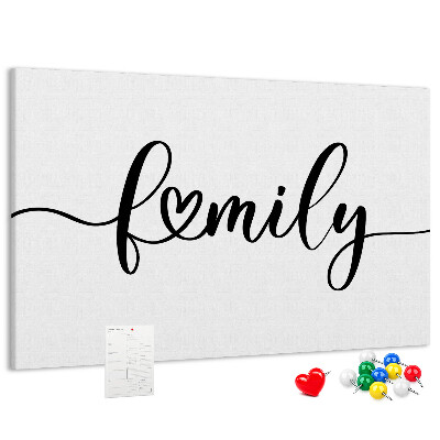 Tableau en liège Liens familiaux dans un style élégant