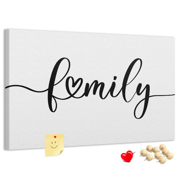 Tableau en liège Liens familiaux dans un style élégant